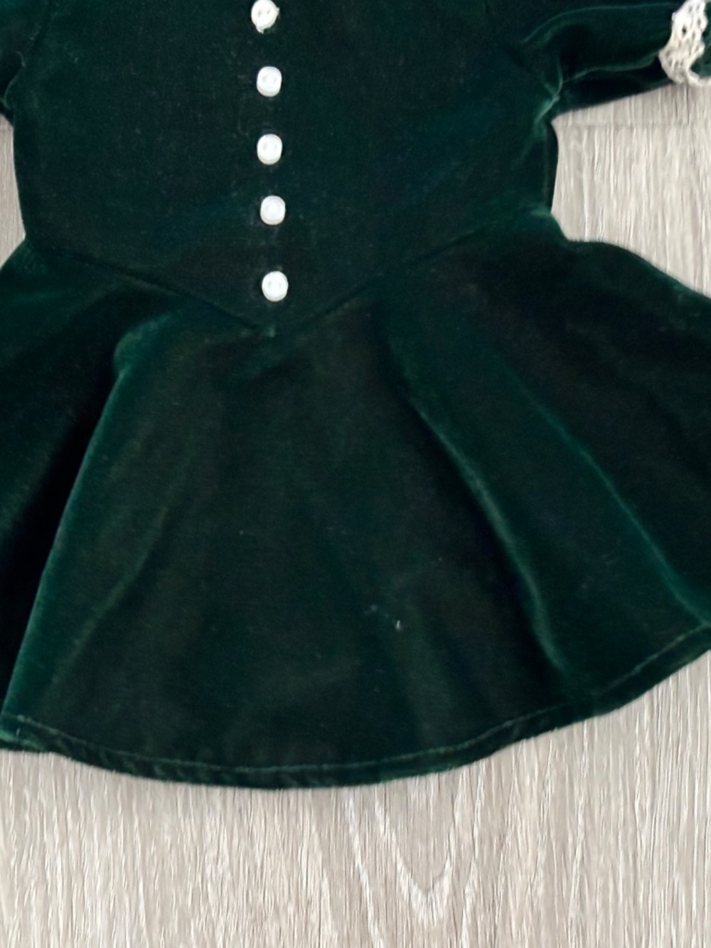 American Girl Pleasant Company Doll Molly Evergreen Velvet Christmas Dress VTG - Picture 3 of 9